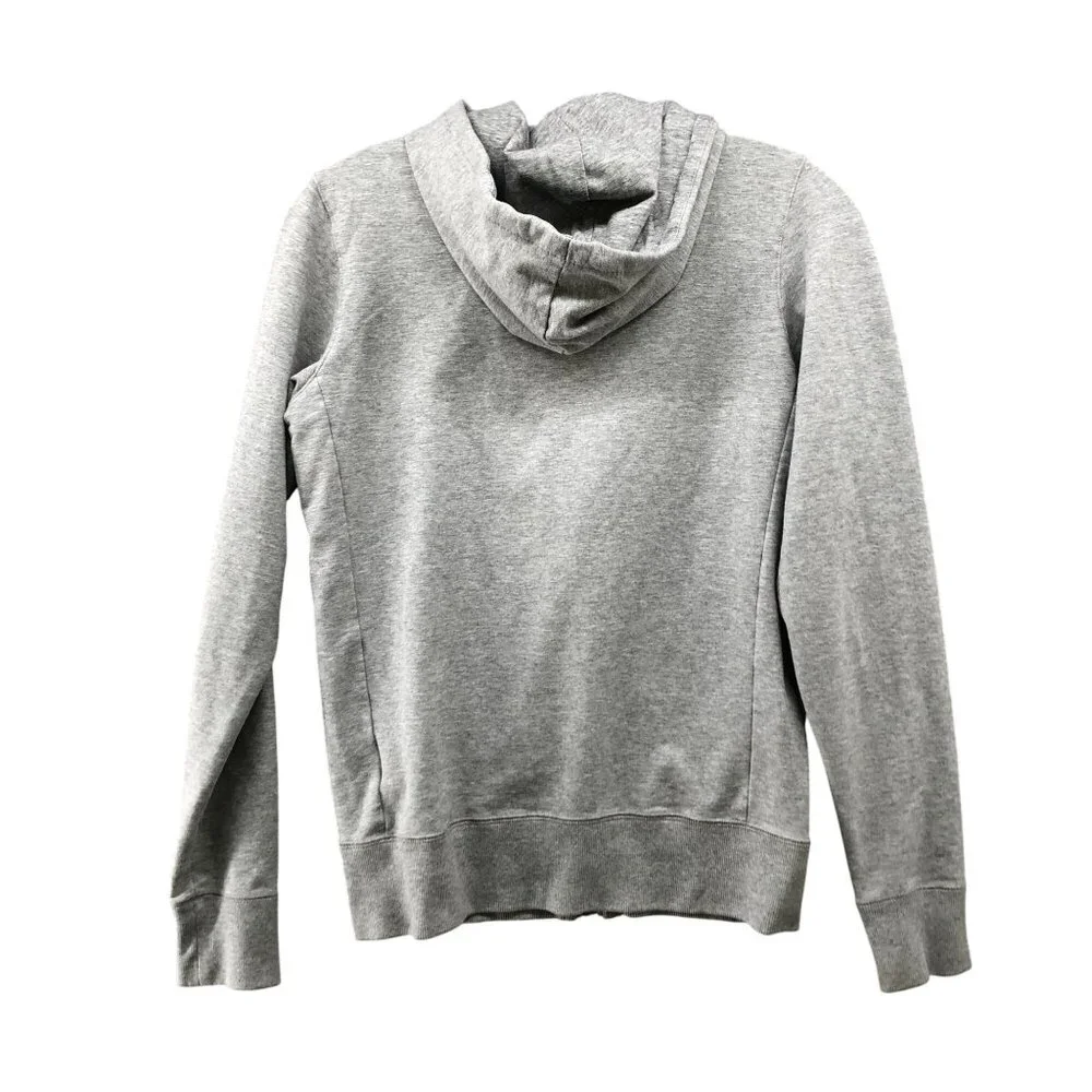 Nike Sports Hoody Youth Girls M 8-10 Gray Full‎ Zip Stretch Athletic Knit